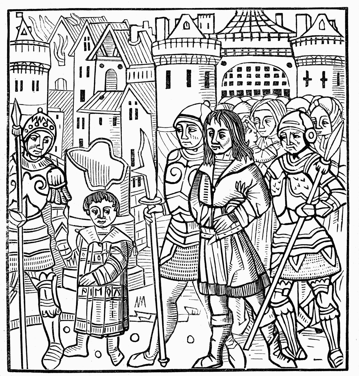Szent Lajos és testvérei a hetedik keresztes hadjárat során fogságba esett, 1250 1522 alkotó: Unbekannt