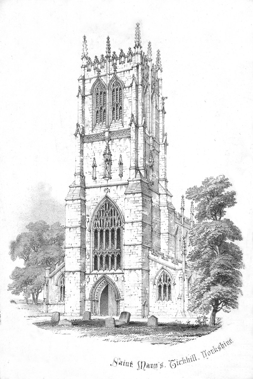 Saint Marys, Tickhill. Yorkshire, 1850-es évek alkotó: Unbekannt