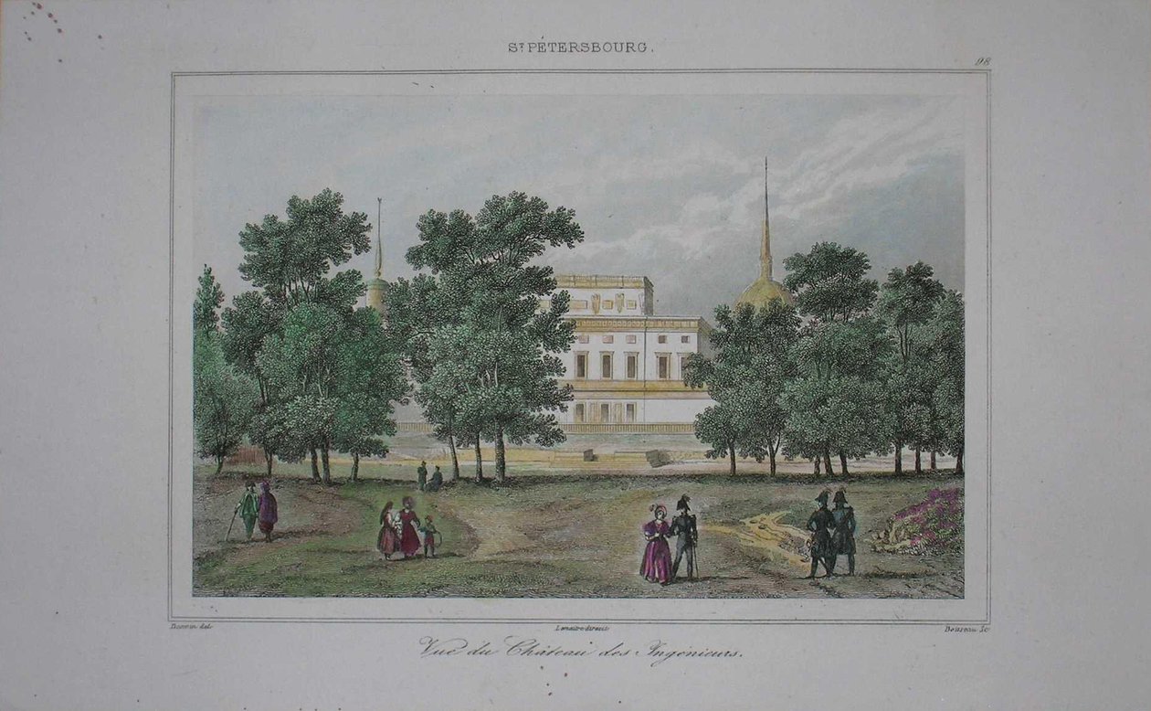 Szent Mihály-kastély Szentpéterváron, 19. század eleje. alkotó: Unbekannt