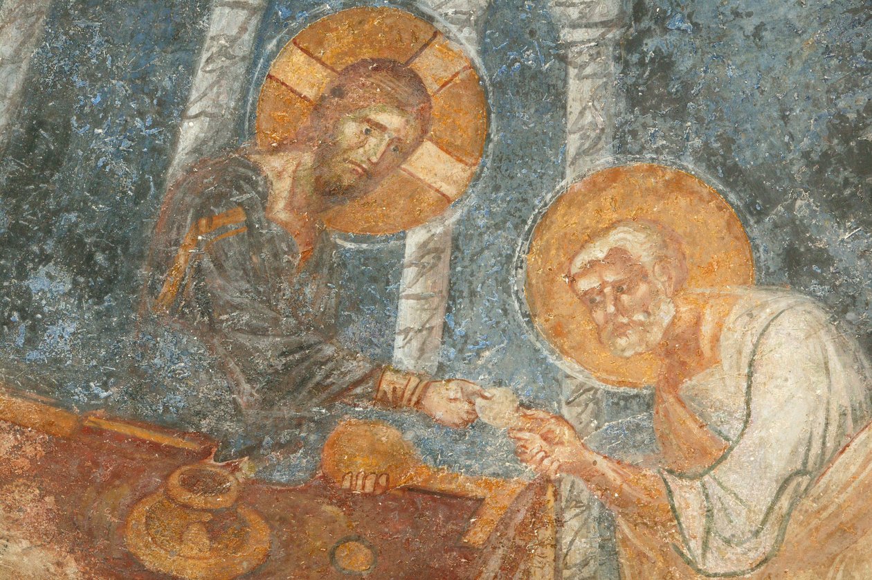 Szent Miklós templom freskója: Jézus Myra Turquie apostollal alkotó: Unbekannt