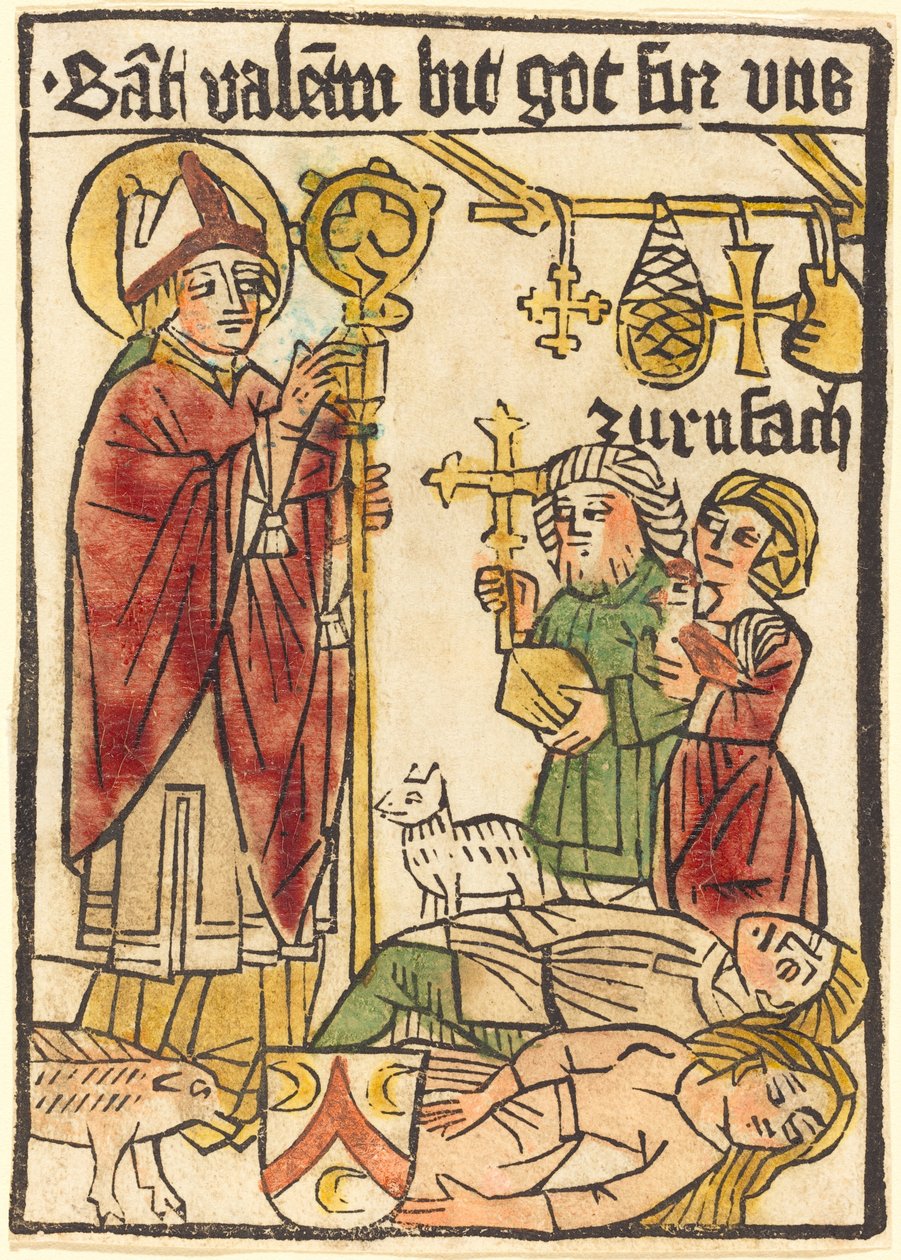 Szent Bálint, 14701480. alkotó: Unbekannt