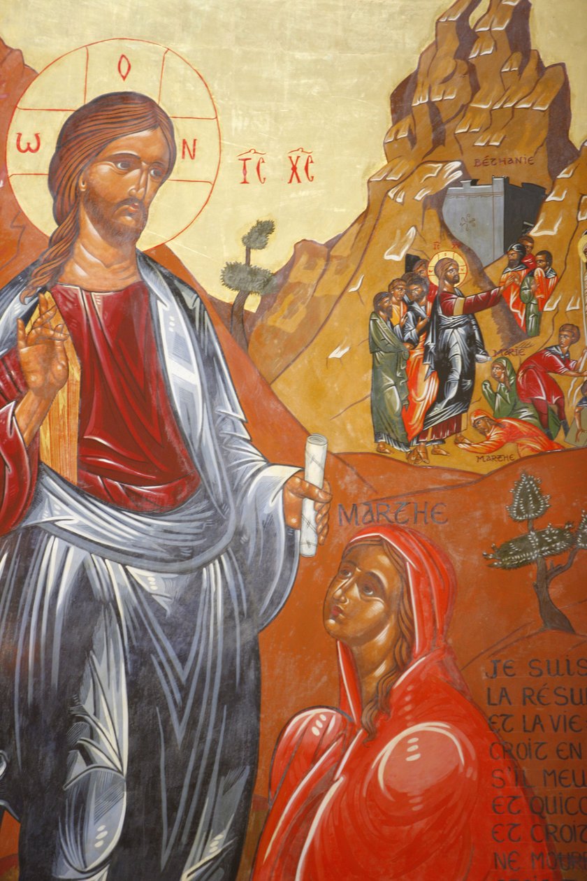 Sainte Marthe de Tarascon apátságLázár feltámadása Jean-Marie Vien által alkotó: Unbekannt
