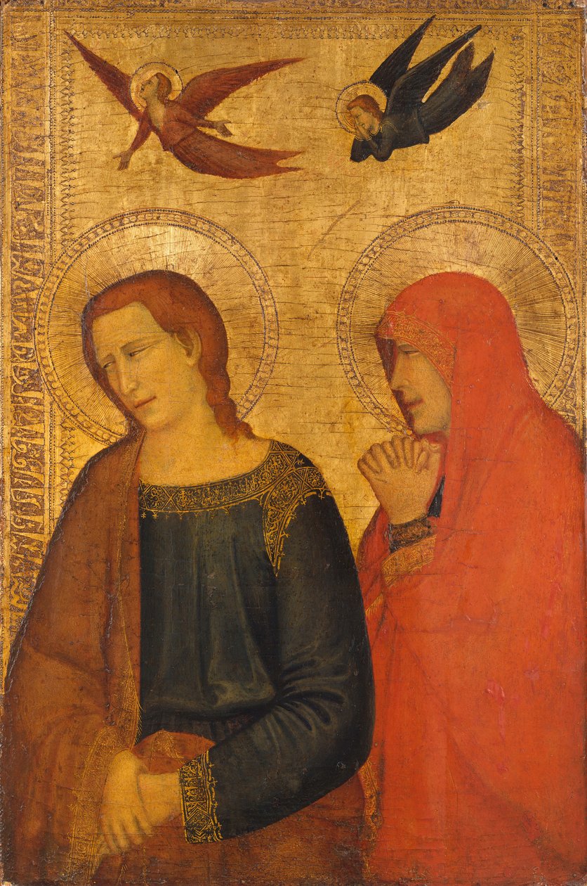 Szent János evangélista és Mária Magdolna, kb. 1335-45. alkotó: Unbekannt
