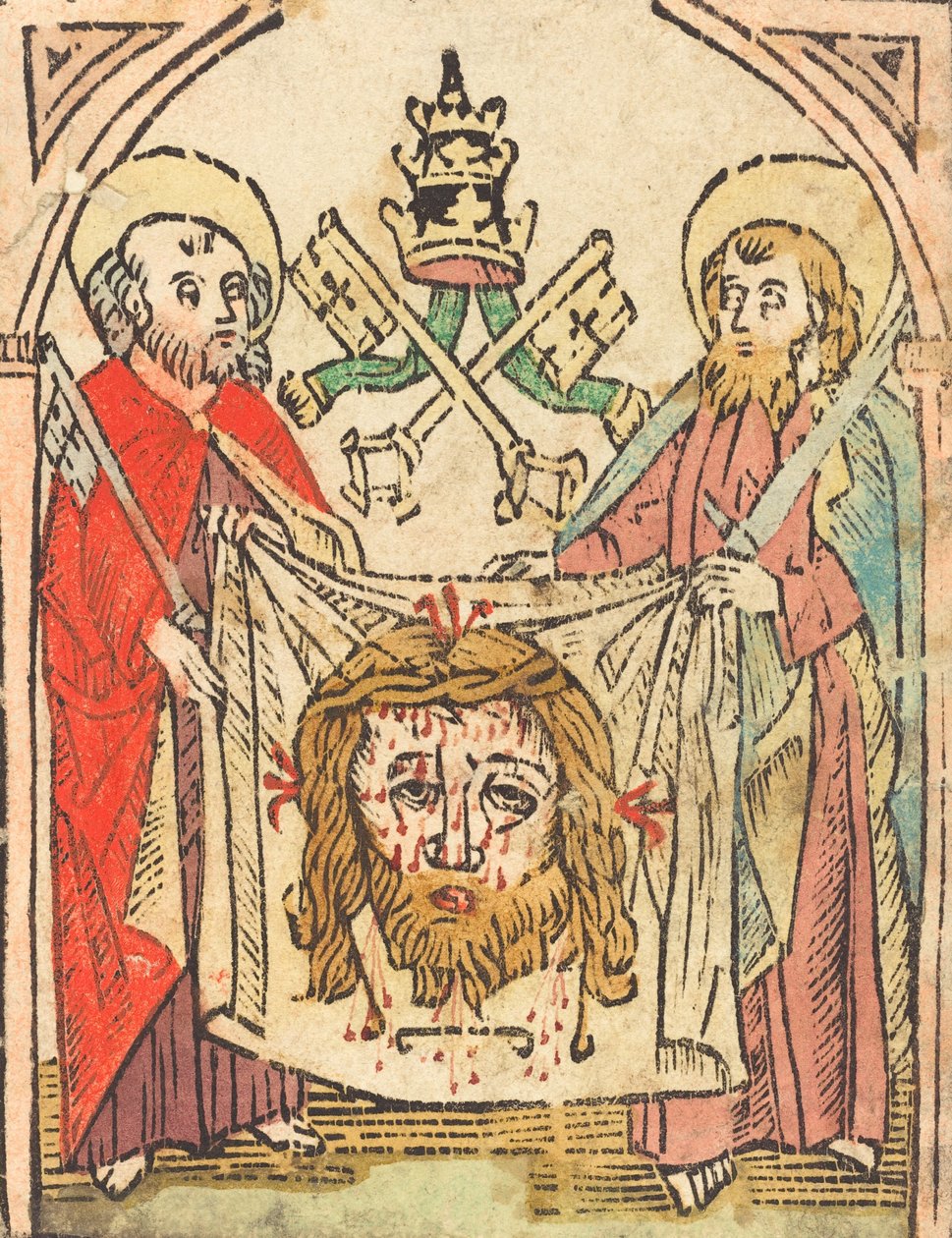 Szent Péter és Pál a Sudariummal, 1475-ben vagy azt követően. alkotó: Unbekannt
