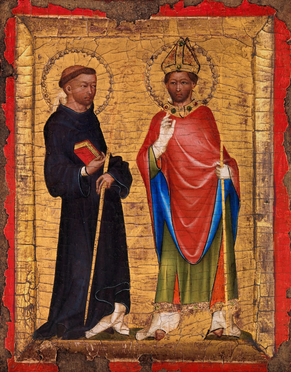 Szent Prokopius és Adalbert, kb. 1340-50. alkotó: Unbekannt