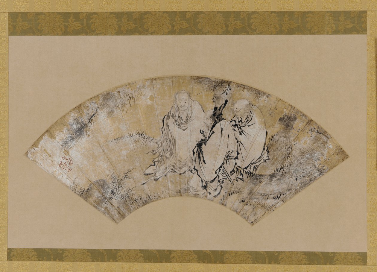 Szakjamuni, Konfuciusz és Lao-ce egy fenyő alatt, Muromachi korszak, 1392-1391 alkotó: Unbekannt