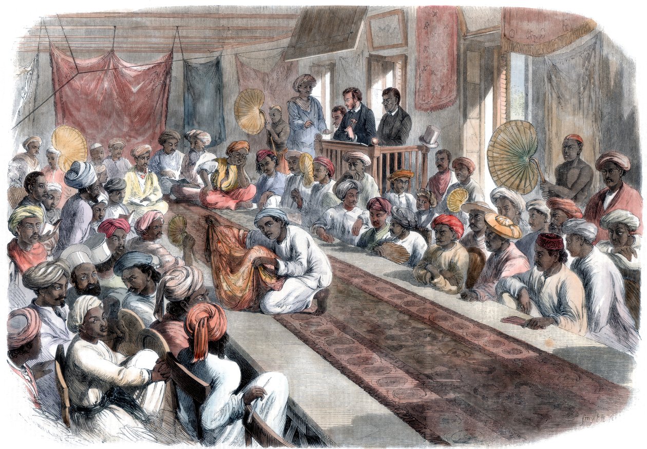 Értékes kormányajándékok és 1860-as lucknow-i ékszerek eladása Kalkuttában alkotó: Unbekannt