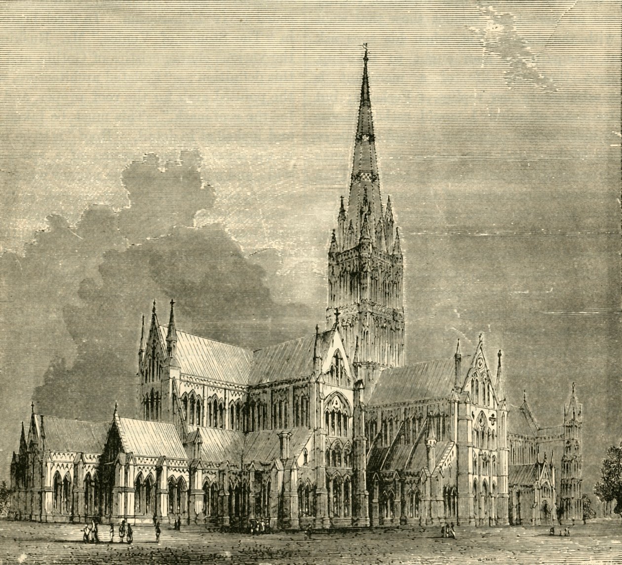 Salisbury katedrális, 1890. alkotó: Unbekannt