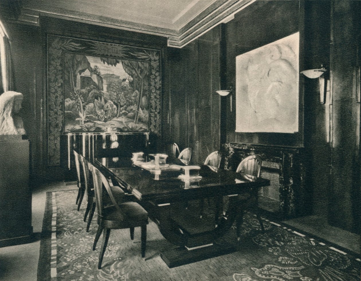 A Hôtel DU Collectionneur étkezője, 1925. alkotó: Unbekannt