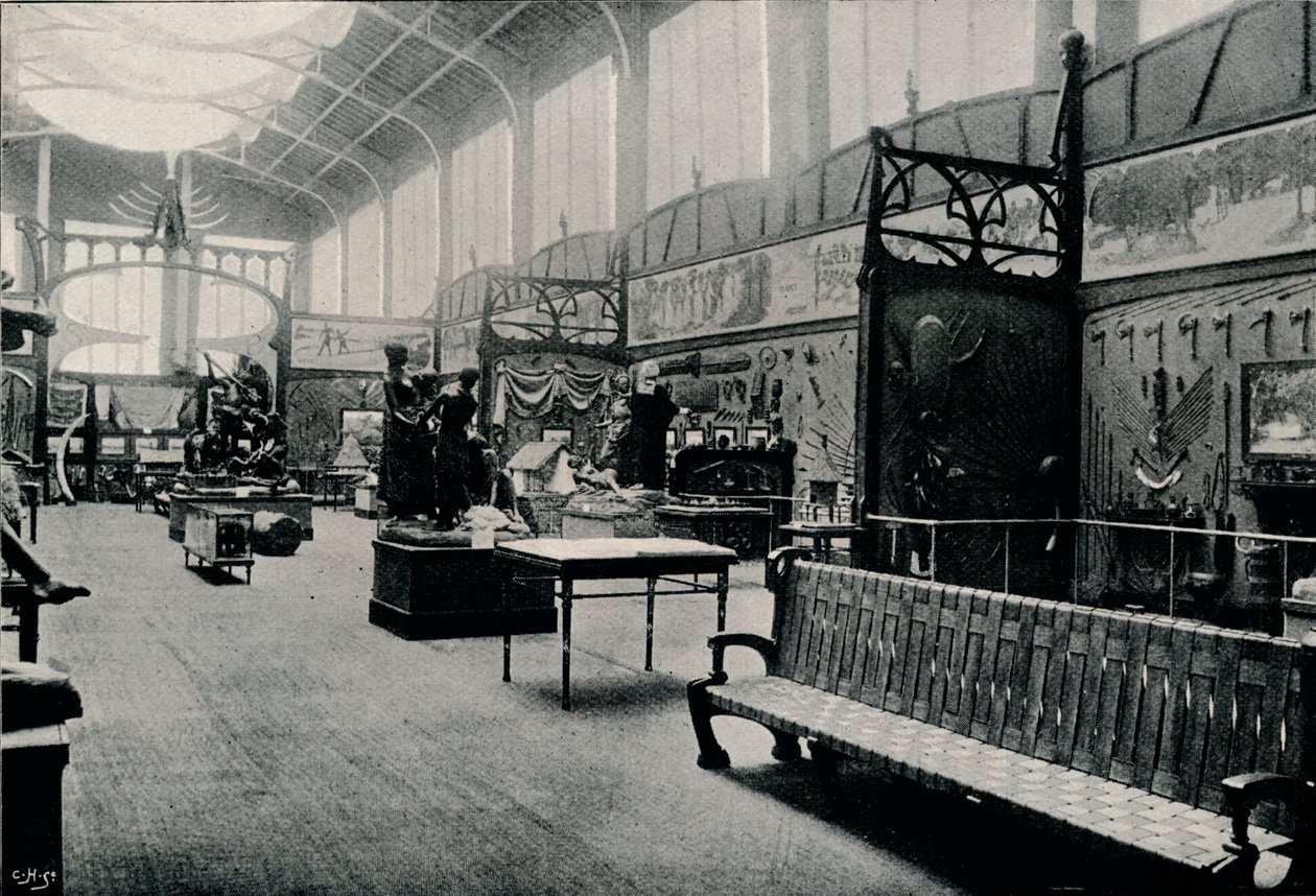 Salle DEthnographie a brüsszeli kiállításon, 1897 alkotó: Unbekannt