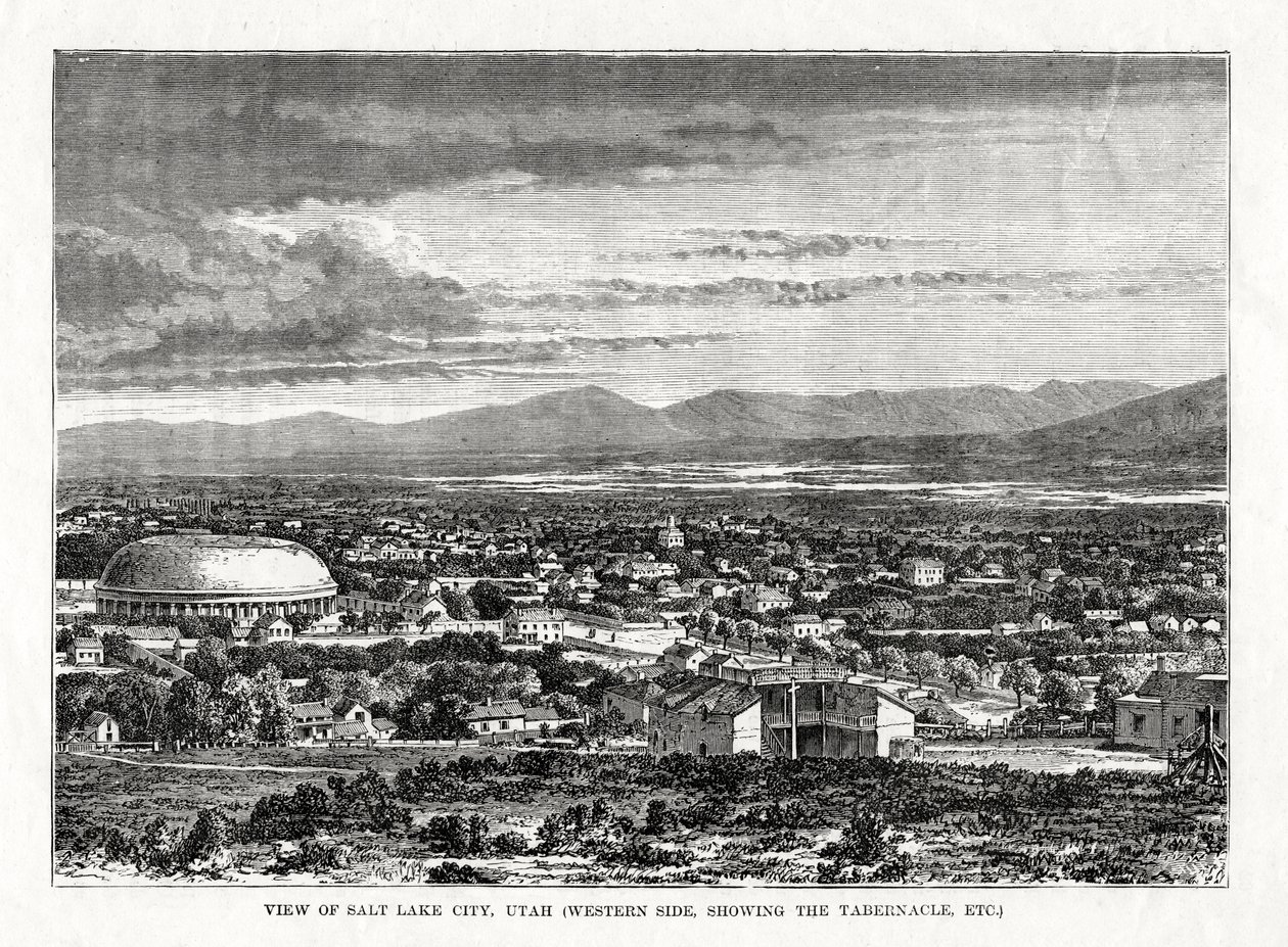 Salt Lake City, Utah, USA, 1877 alkotó: Unbekannt