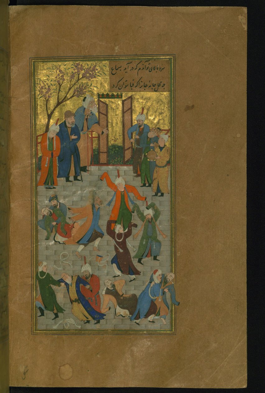 Sama szertartás. Miniatűr a hafezi díván kéziratából, 1512 alkotó: Unbekannt