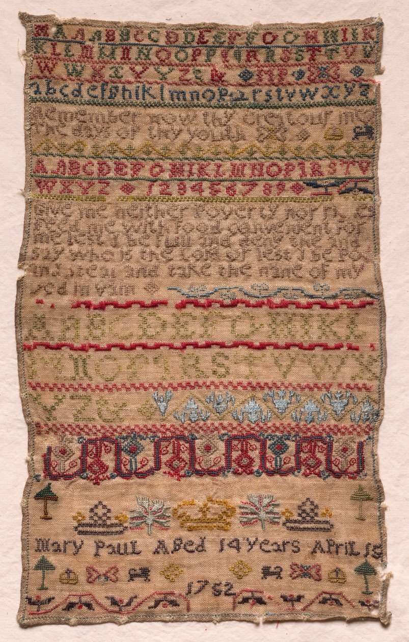 Mintavevő, 1752. alkotó: Unbekannt