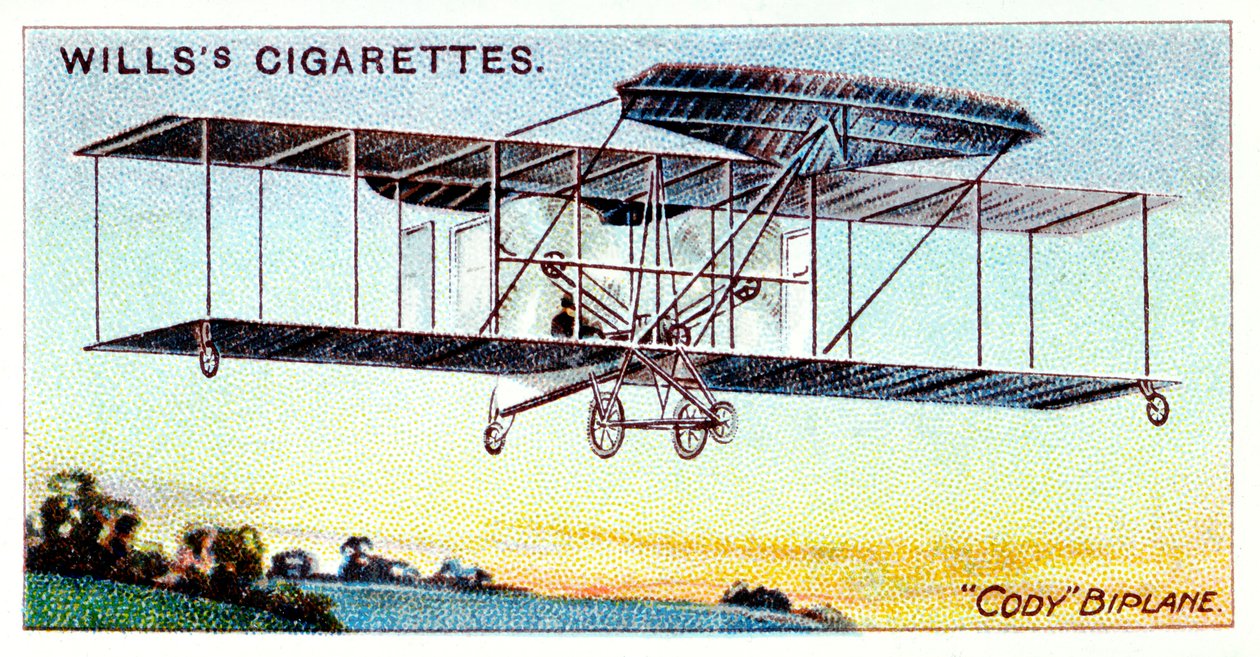 Samuel Franklin Cody, amerikai születésű brit pilóta, a Cody Biplane c1909-es repülővel alkotó: Unbekannt