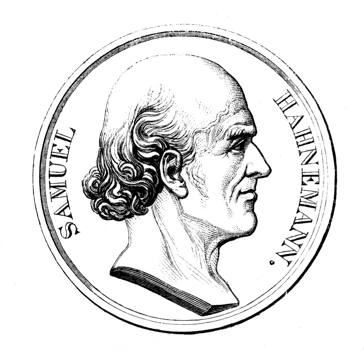 Samuel Hahnemann német orvos, 1860 alkotó: Unbekannt