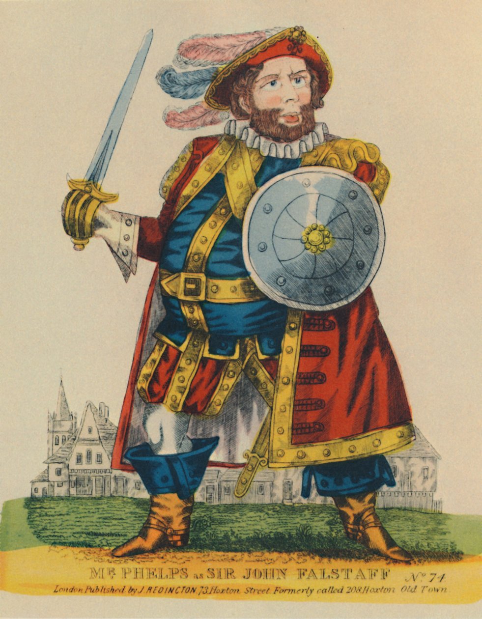 Samuel Phelps, 1804-1878, mint Falstaff, c1860, 1948. alkotó: Unbekannt
