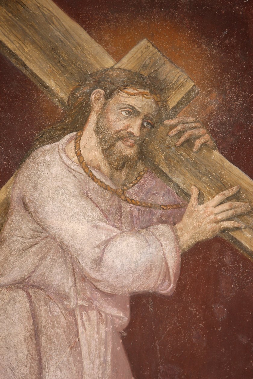 San Jeronimo temploma. Jézus a keresztjét hordozza Madrid Spanyolország alkotó: Unbekannt