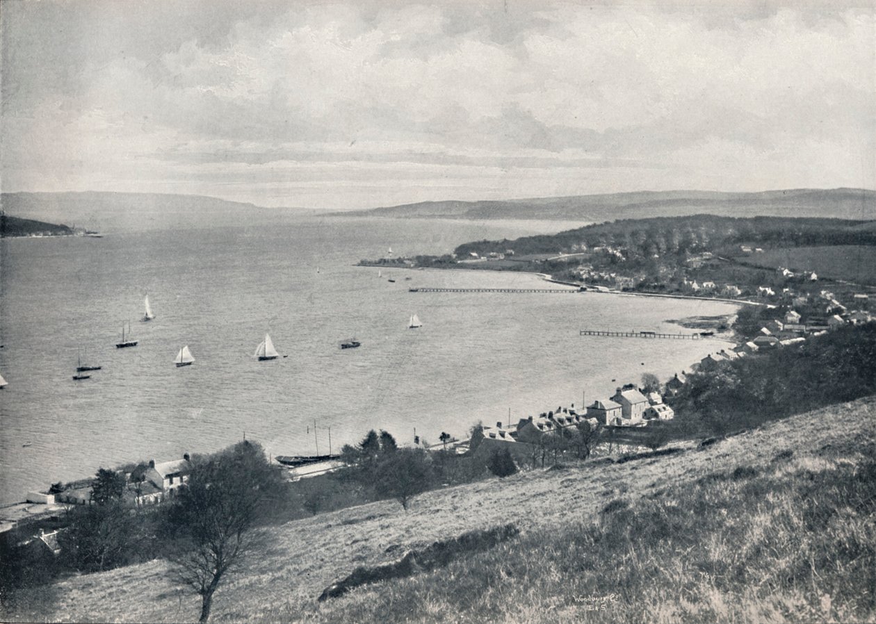 Sandbank – Keletről, Sandbank és Kilmun látható, 1895 alkotó: Unbekannt