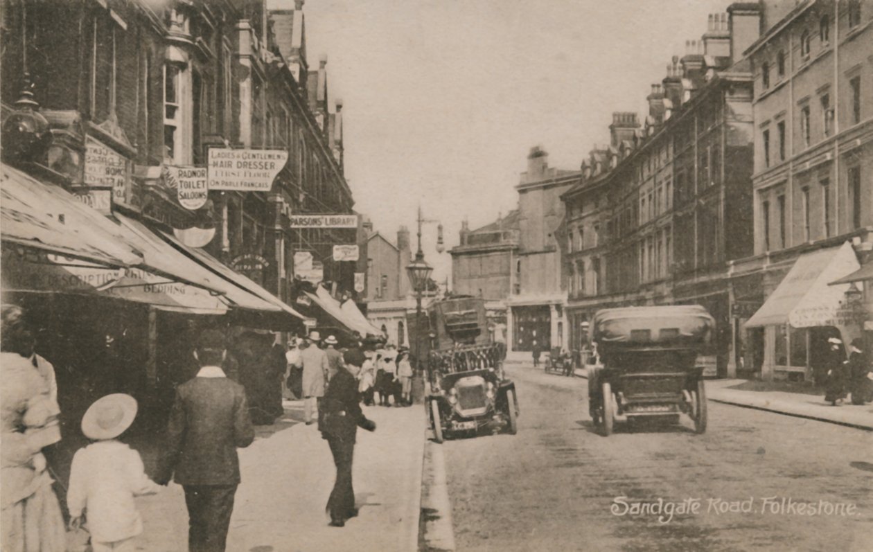 Sandgate Road, Folkestone, 19. század vége – 20. század eleje alkotó: Unbekannt