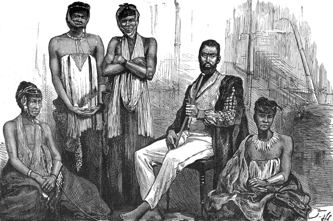 Sandilli, a Gaikák és feleségei főnöke, 1880 alkotó: Unbekannt