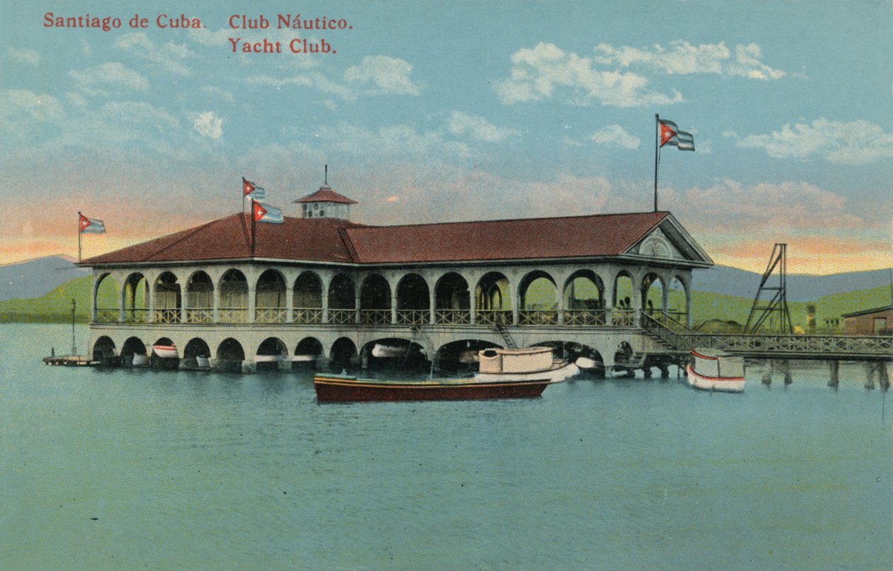 Santiago de Cuba. Hajózási Klub. jachtklub c1910 alkotó: Unbekannt