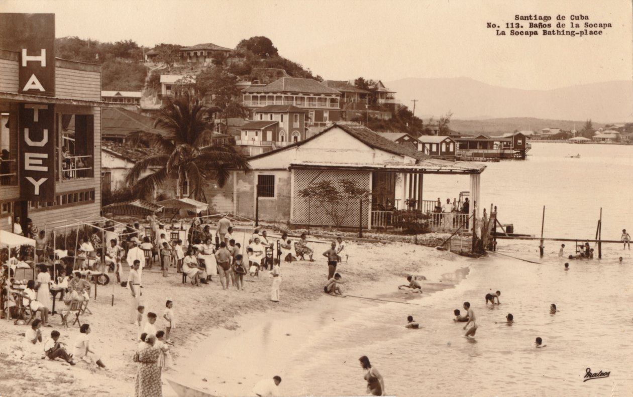 Santiago de Cuba. La Socapa fürdőhely, Kuba, 1900-as évek alkotó: Unbekannt