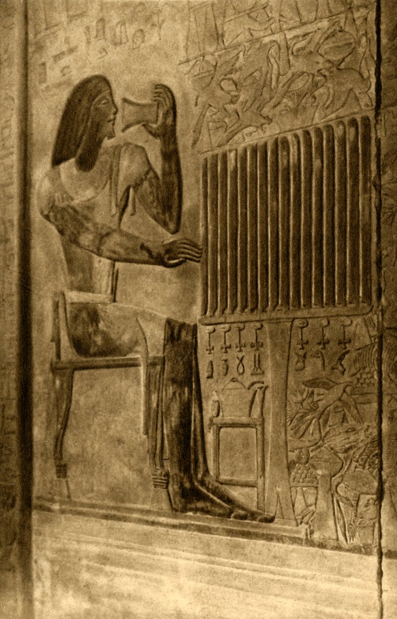 Szakkara – Ptahotep sírja – falfestmény, c1918-c1939. alkotó: Unbekannt