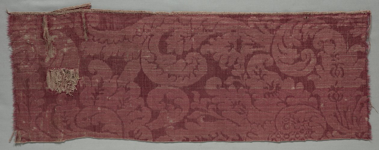 Szatén textil, 1600-as évek vége. alkotó: Unbekannt