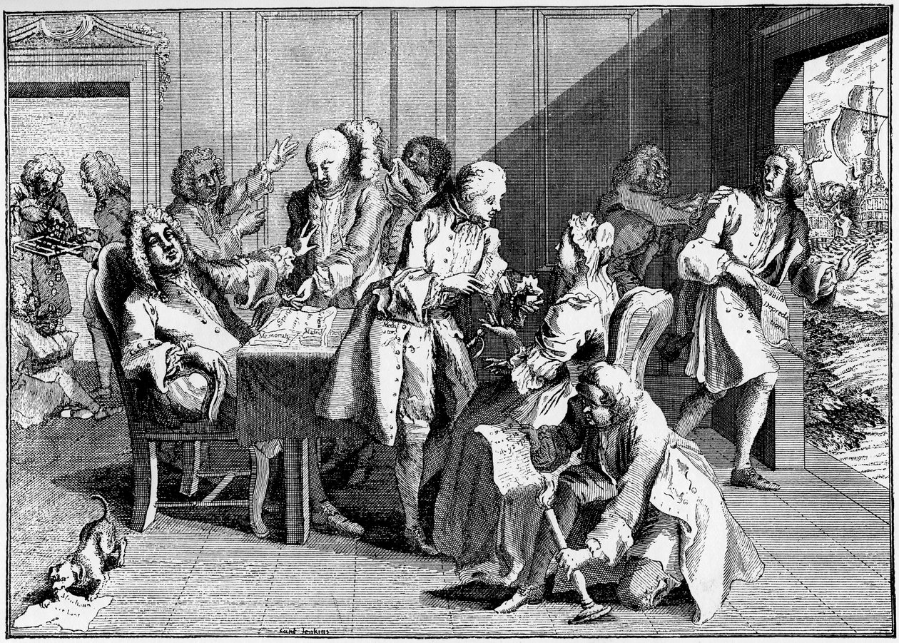 Szatíra Walpole-ról, 1738, 1910 alkotó: Unbekannt