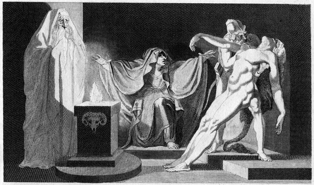 Saul és az endori boszorkány, 1792 alkotó: Unbekannt