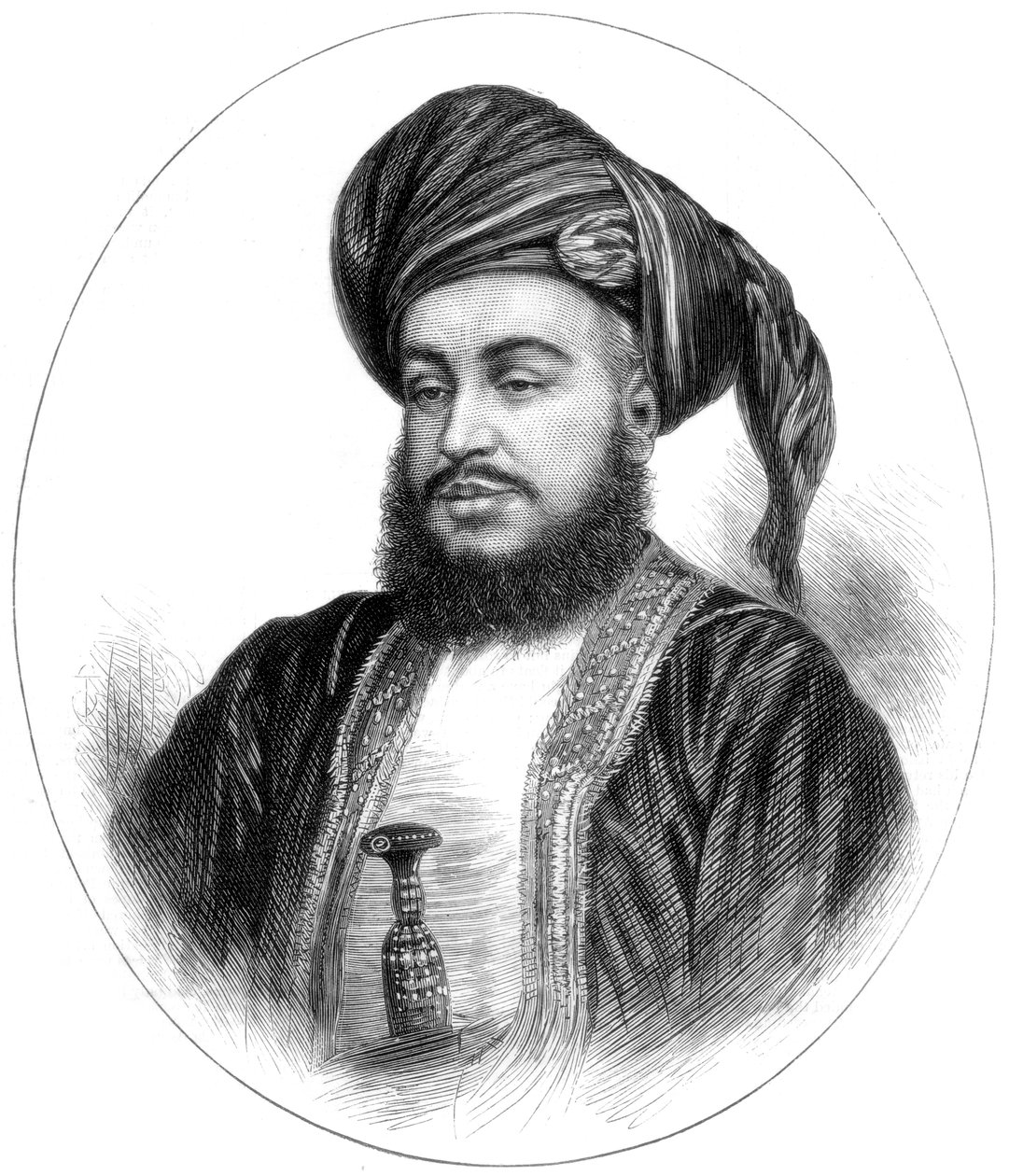 Sayyid Barghash Bin Said, Zanzibár szultána, 1875 alkotó: Unbekannt