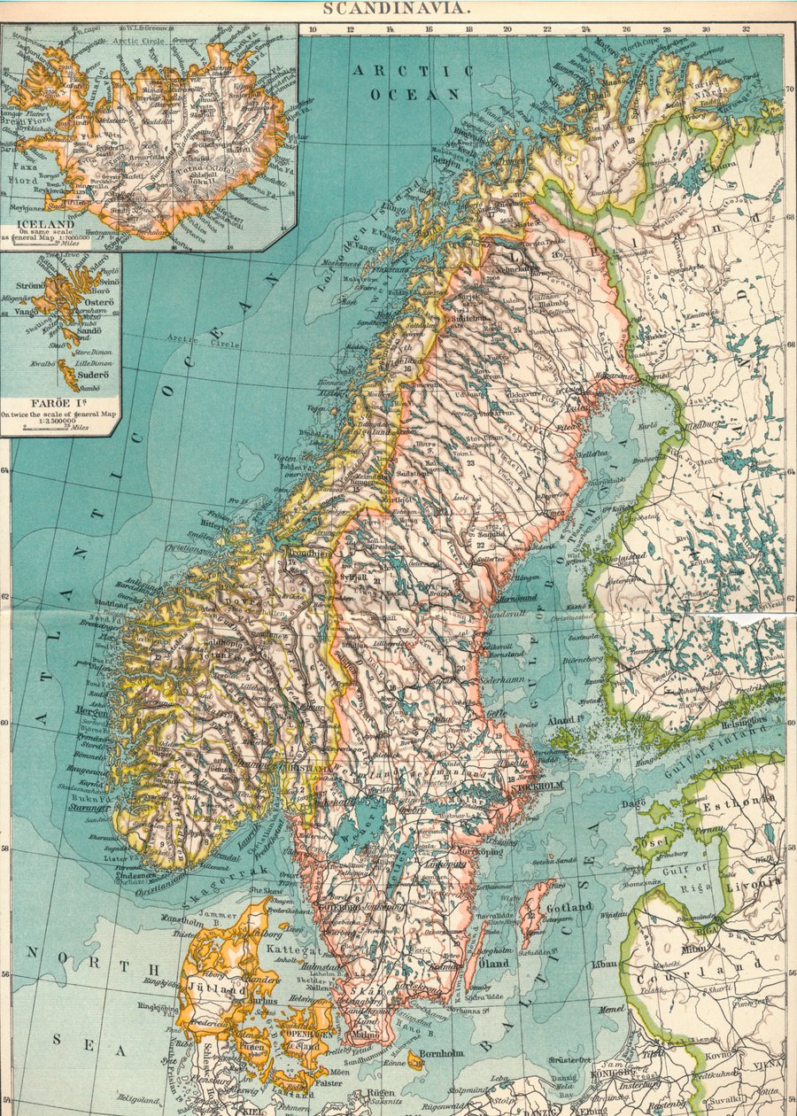 Skandinávia, 1906, 1907 alkotó: Unbekannt