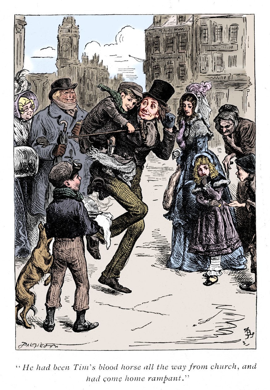Jelenet Charles Dickens karácsonyi énekéből, 1843 alkotó: Unbekannt