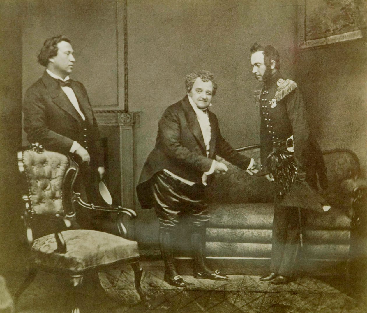 Jelenet Alekszandr Gribojedovs Jaj a szellemességből című darabjából, Maly Theatre, Moszkva, Oroszország, 1850 alkotó: Unbekannt