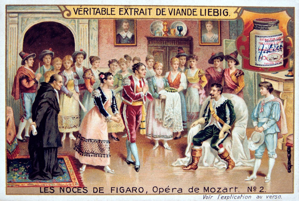 Jelenet Mozarts Figaro házassága című operájából, 1786 1905. alkotó: Unbekannt