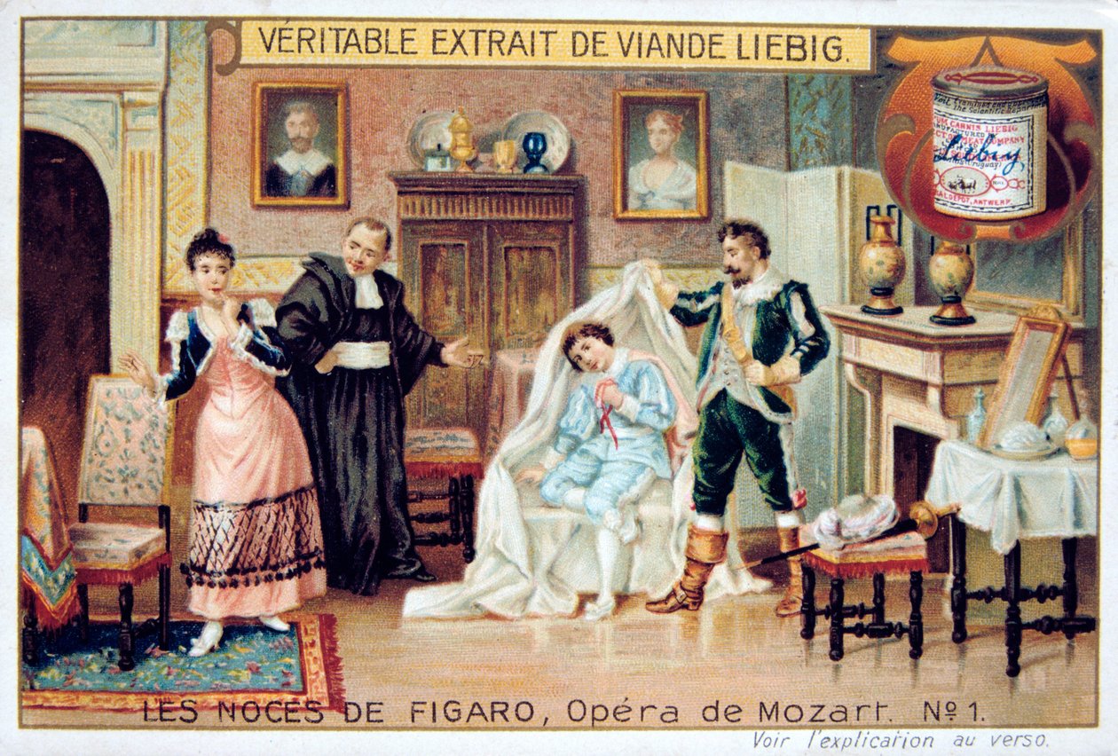 Jelenet Mozarts Figaro házassága című operájából, 1786 1905. alkotó: Unbekannt
