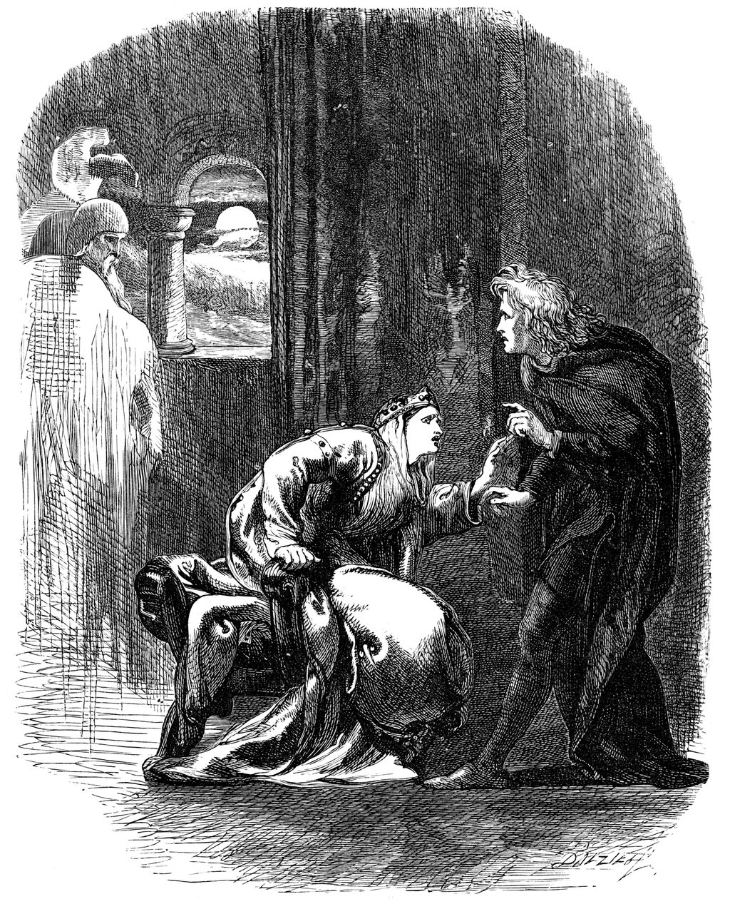 Jelenet Shakespeare Hamletjéből, XIX alkotó: Unbekannt