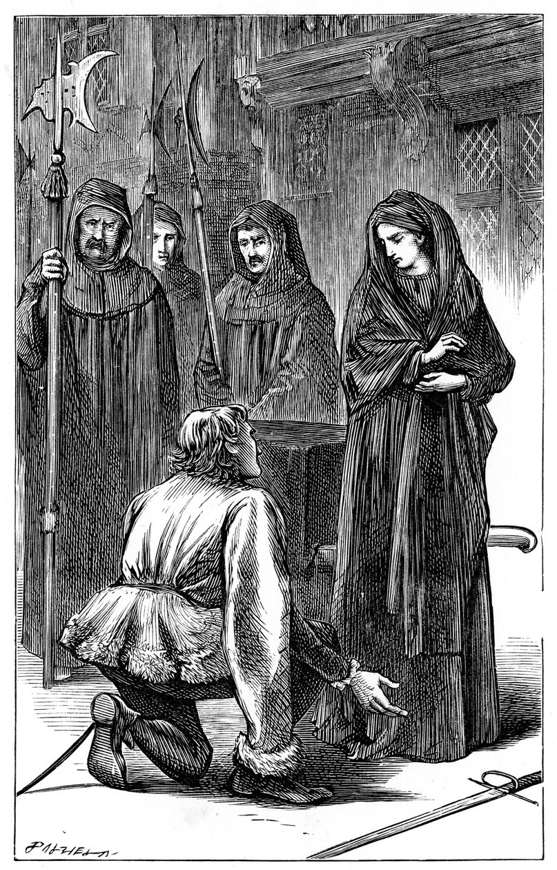 Jelenet Shakespeares Richard III-ból, 1591 c1870 alkotó: Unbekannt