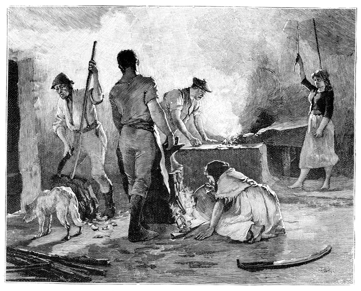 Jelenet az 1848-as ifjú ír lázadásból, 1900 alkotó: Unbekannt