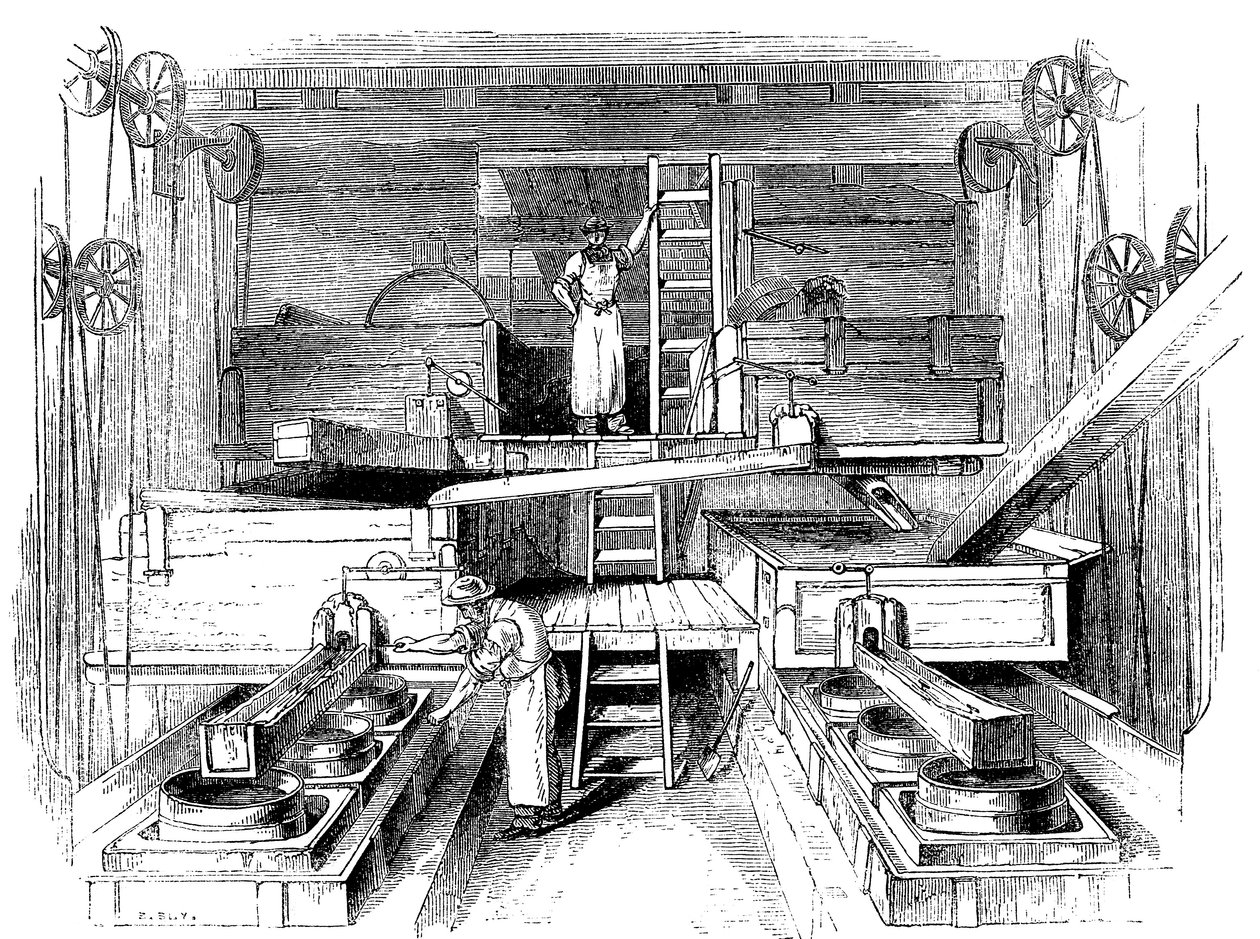 Jelenet egy Staffordshire-i kerámiagyárban, 1851 alkotó: Unbekannt