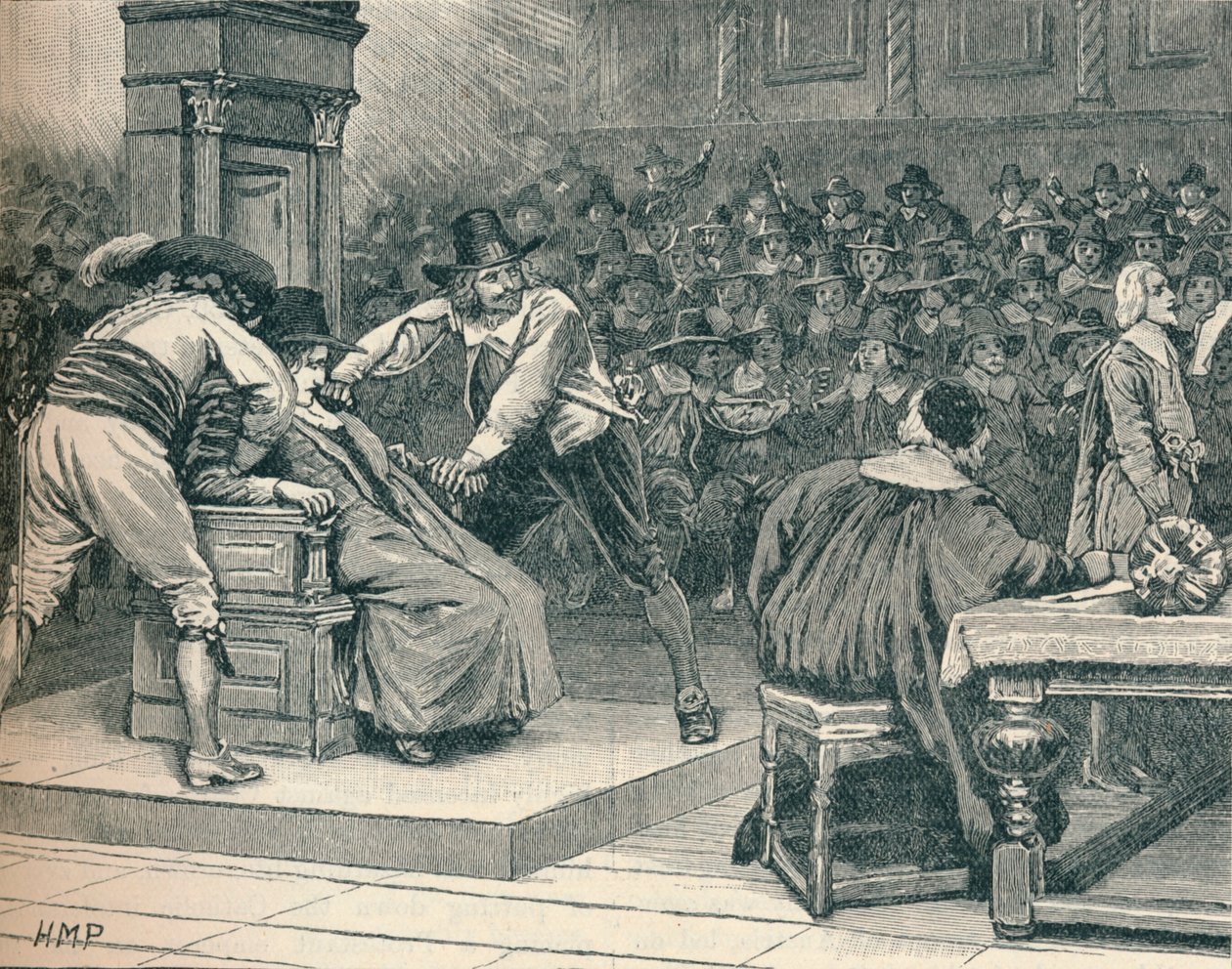 Jelenet az alsóházban: a házelnök kényszerítve, 1629, 1905 alkotó: Unbekannt