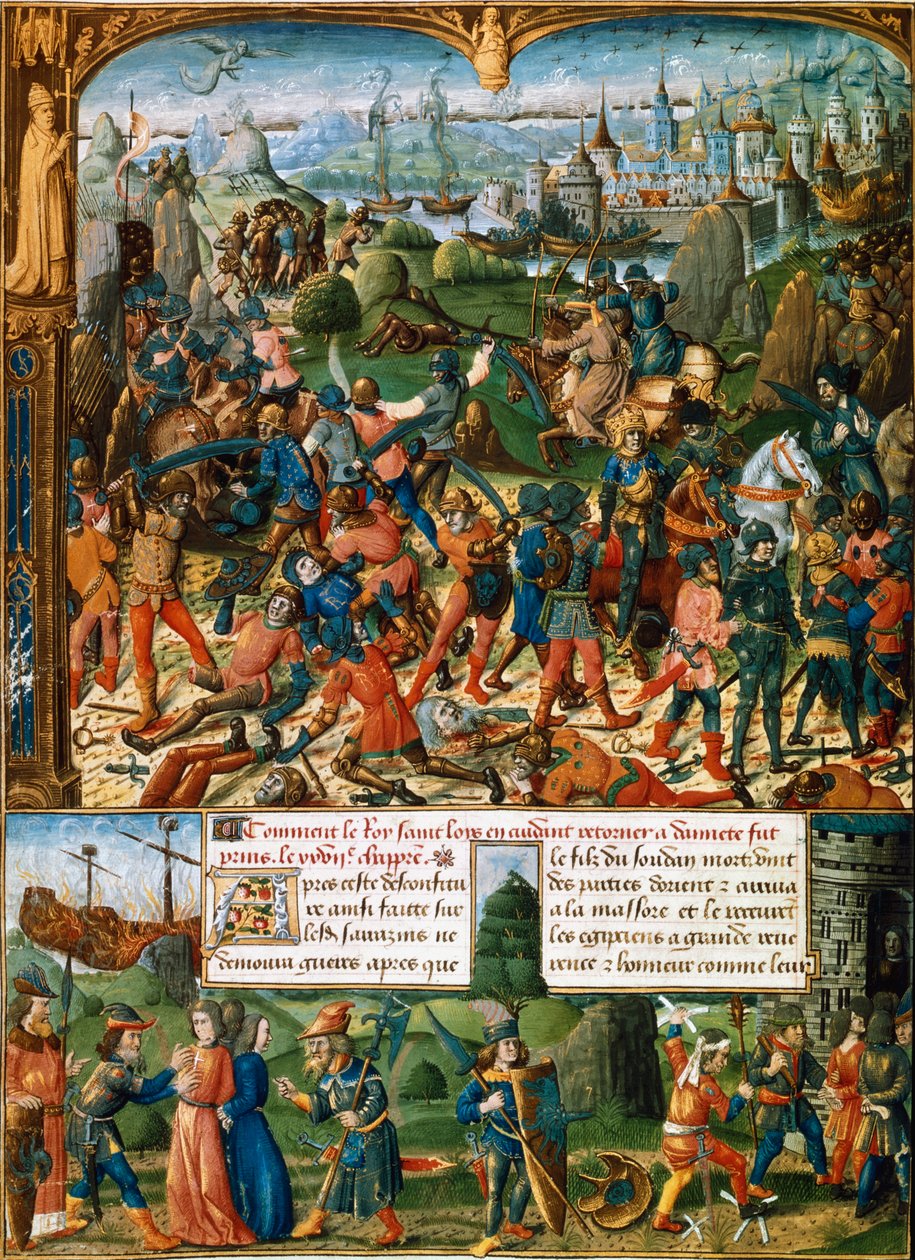 Jelenetek a hetedik keresztes hadjáratból, 1248-1254 XV alkotó: Unbekannt