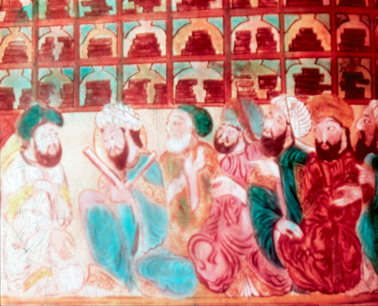 Scholars in the Abode of Wisdom, tudományos akadémia, Bagdad, Irak, XIV. század alkotó: Unbekannt