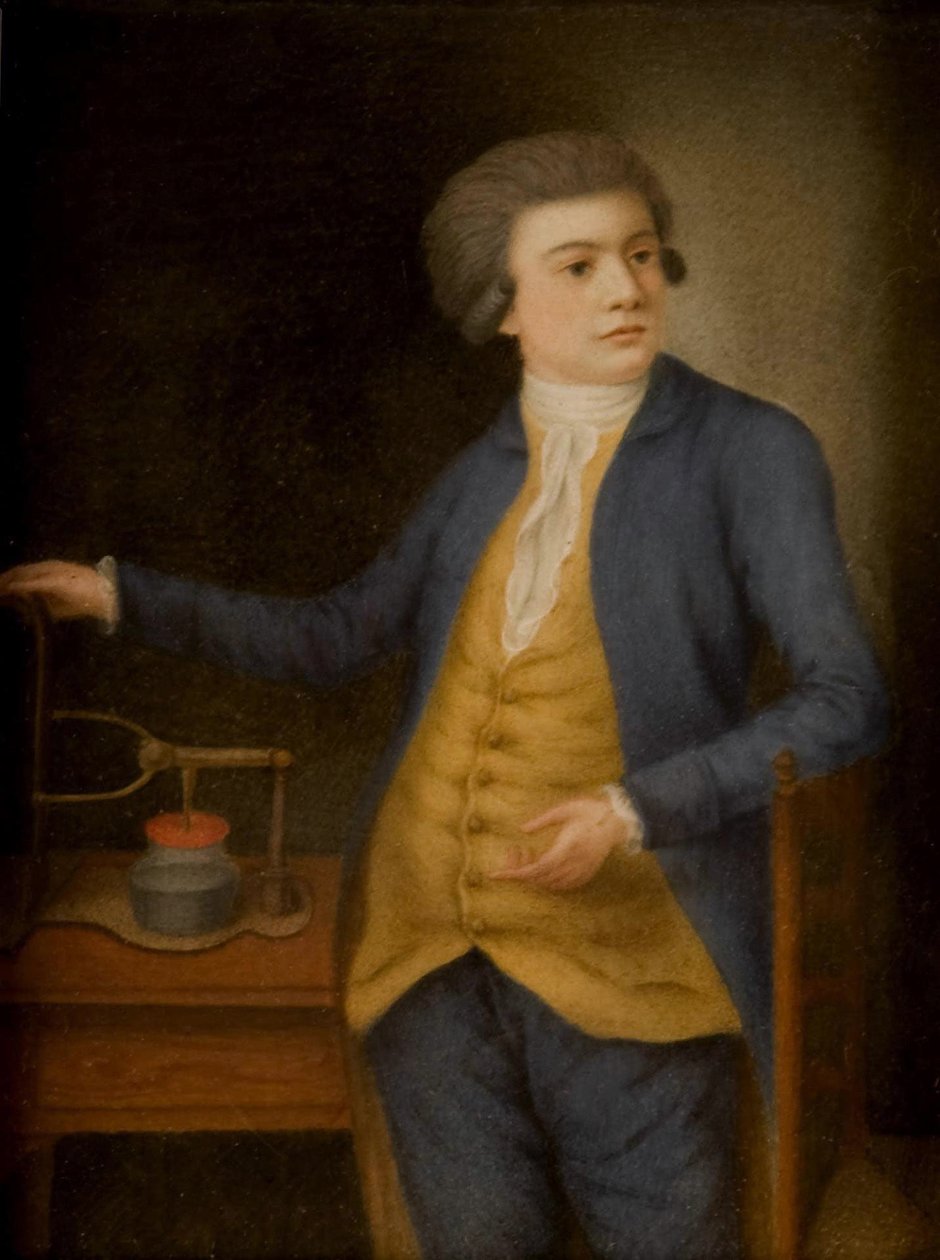Tudós elektromos műszerrel, 1780-as évek alkotó: Unbekannt