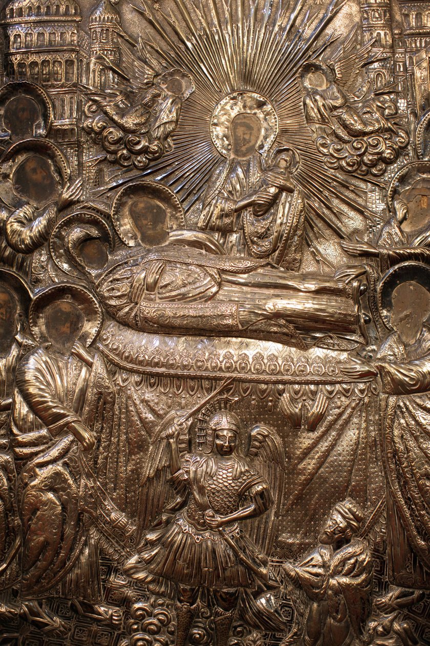 Szoborrészlet a Mongolok Szent Mária görög templomában, Istanbul Turquie alkotó: Unbekannt