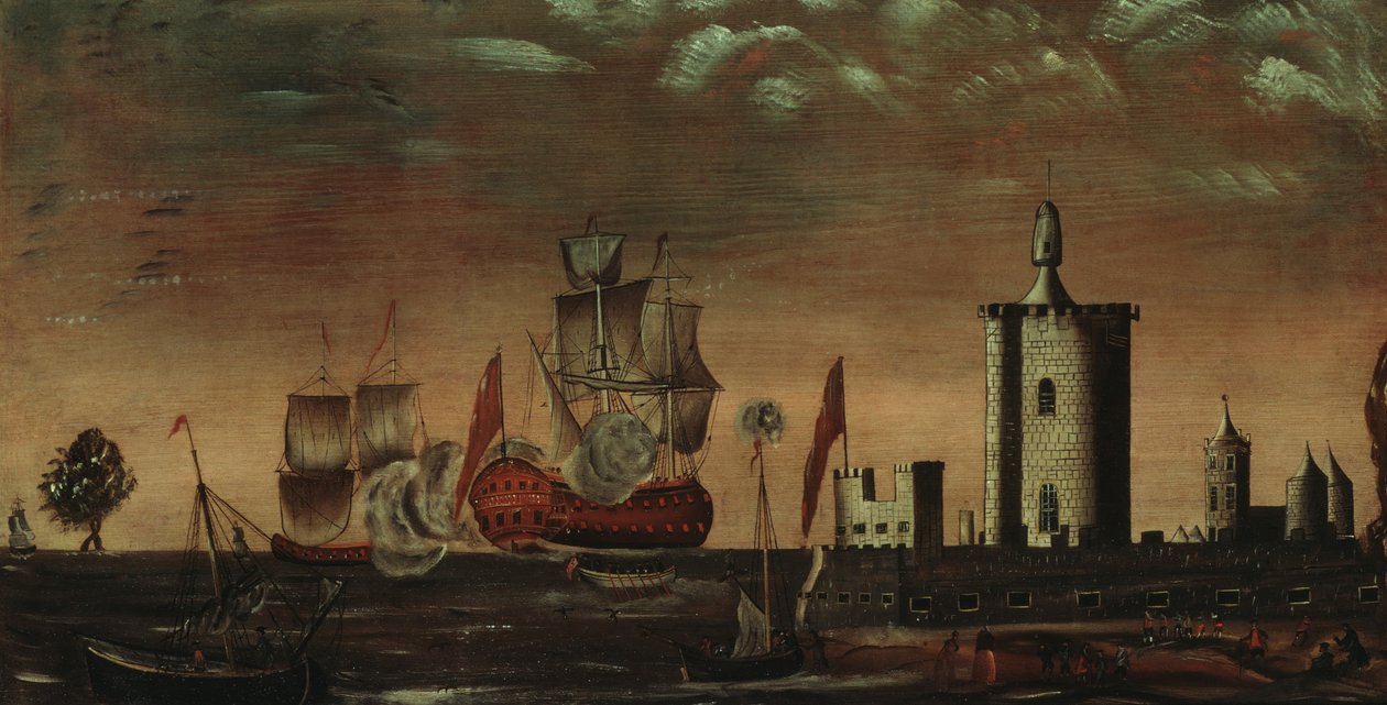 Tengeri tájkép fantázia, 1770-1800. alkotó: Unbekannt
