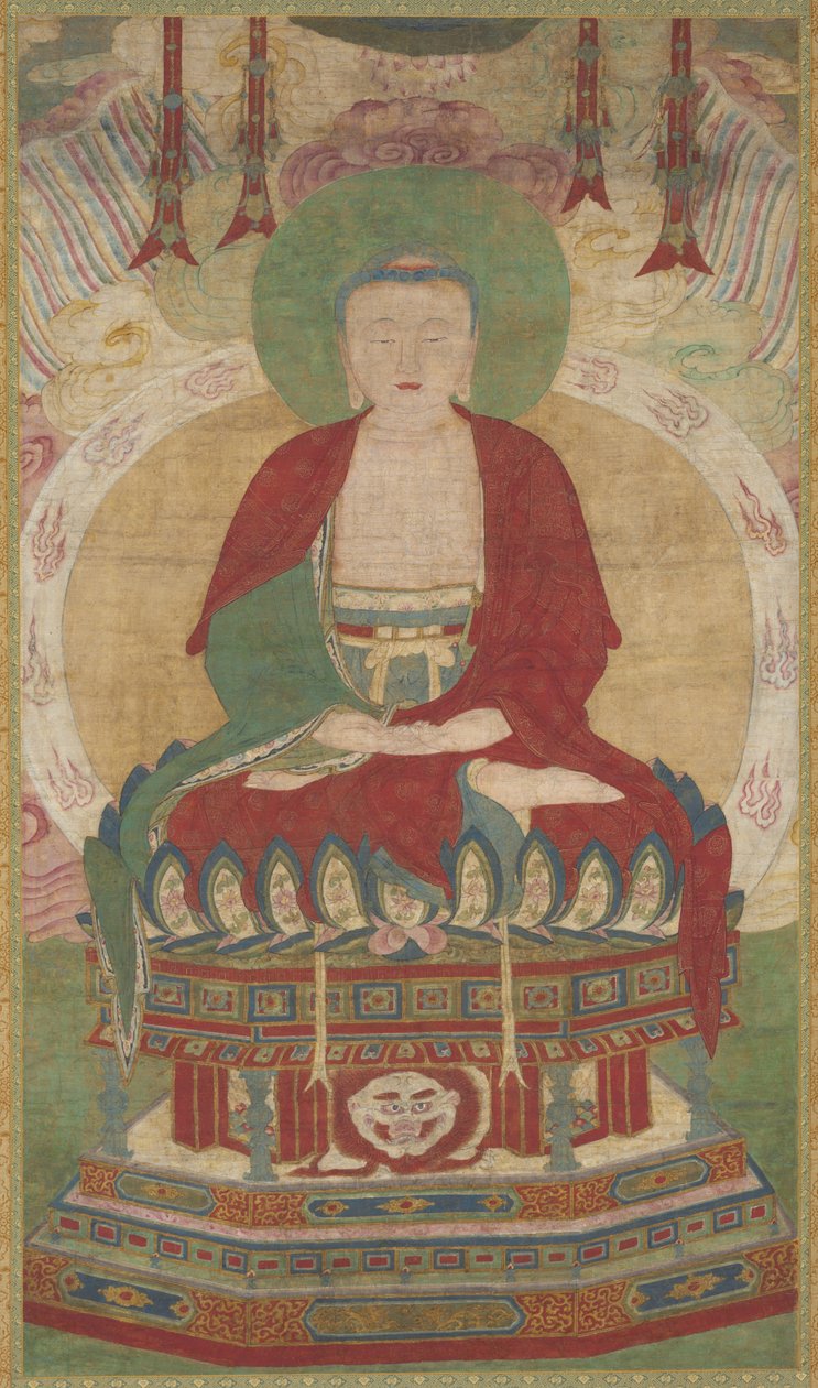Ülő Amitabha, 1500-as évek vége – 1600-as évek eleje. alkotó: Unbekannt