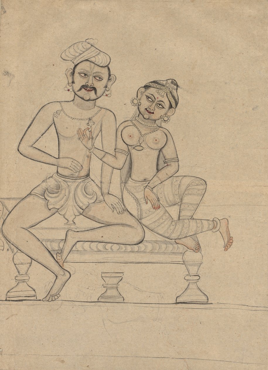 Ülő pár, c. 1800. alkotó: Unbekannt
