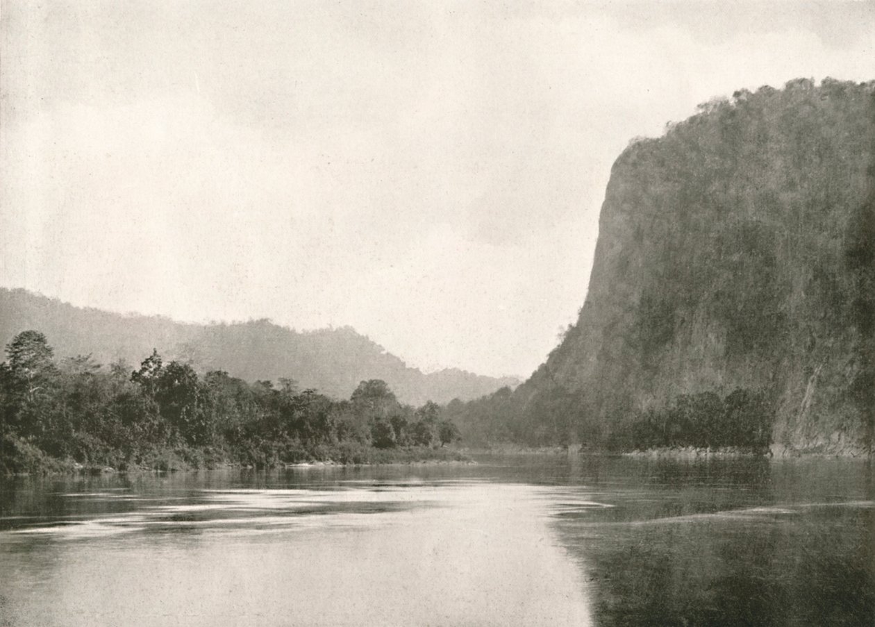 Második Defile az Irrawaddy folyón, Bhamo közelében, 1900. alkotó: Unbekannt