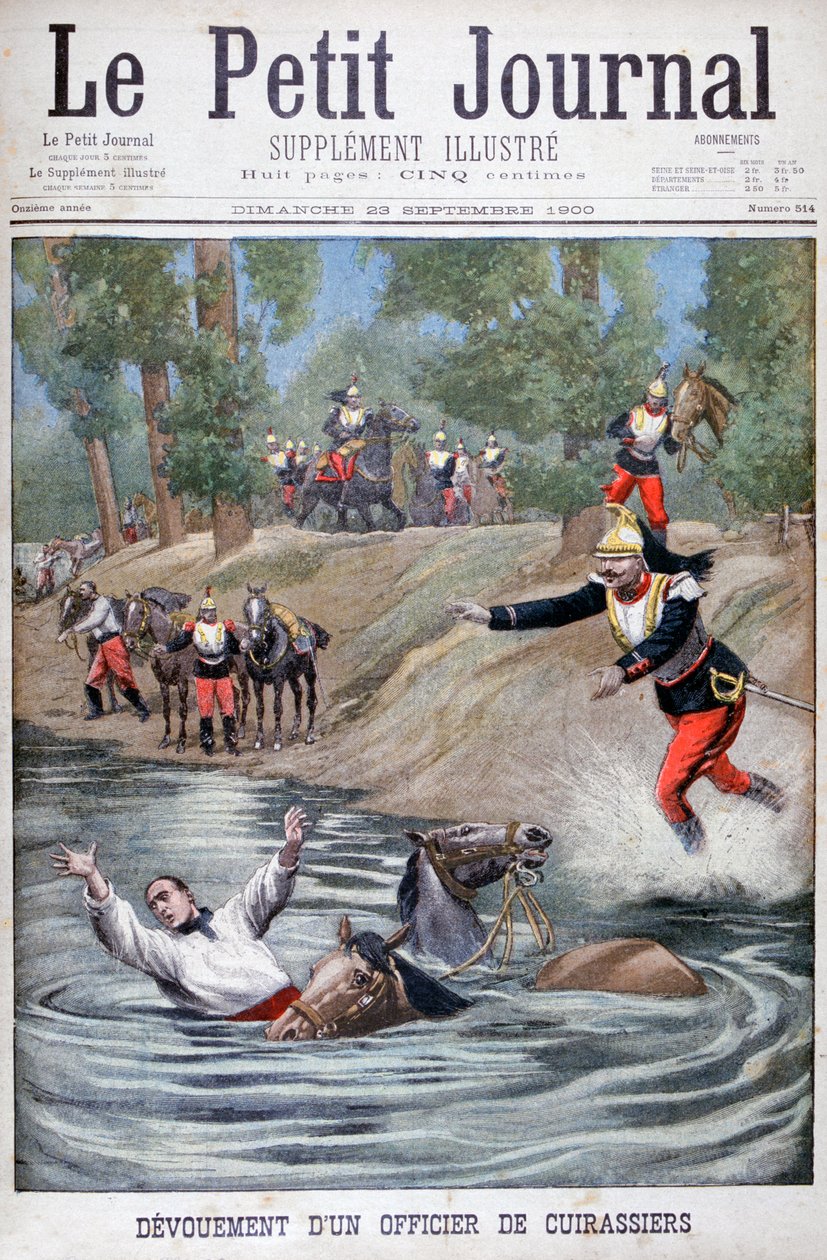 Egy francia cuirassier önfeláldozása, 1900 alkotó: Unbekannt